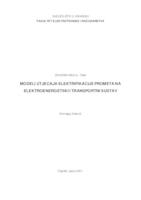prikaz prve stranice dokumenta Modeli utjecaja elektrifikacije prometa na elektroenergetski i transportni sustav