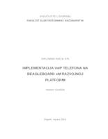 prikaz prve stranice dokumenta Implementacija VoIP telefona na BeagleBoard xM razvojnoj platformi