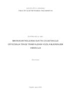 prikaz prve stranice dokumenta Mikrokontrolerski sustav za detekciju oštećenja trase tramvajskih vozila mjerenjem vibracija